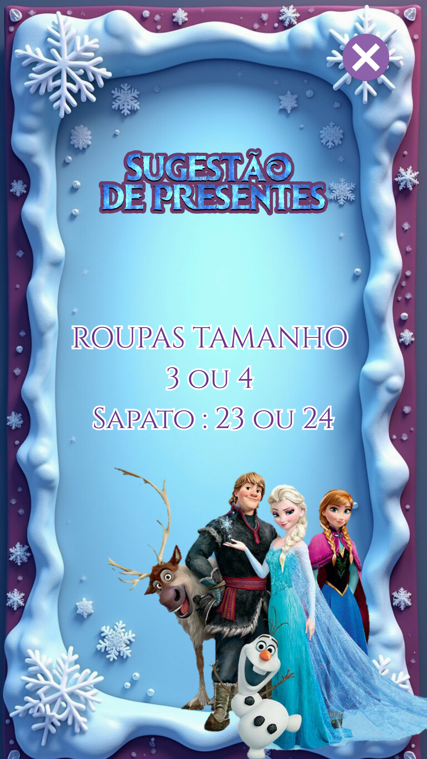 Sugestões de presente